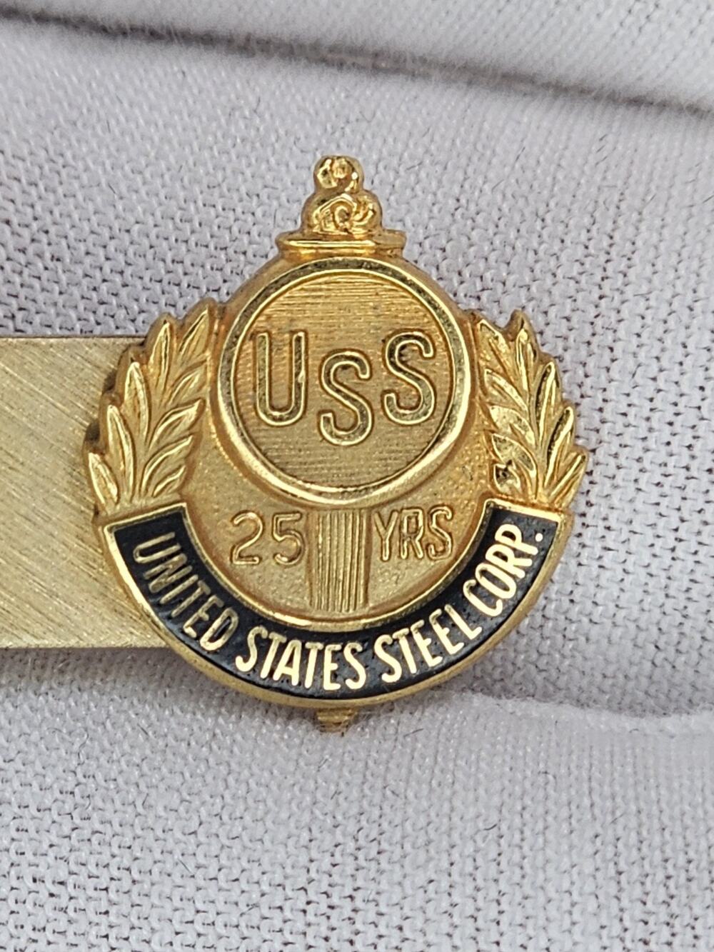 United States Steel Corporation Gold Filled Tie Clip